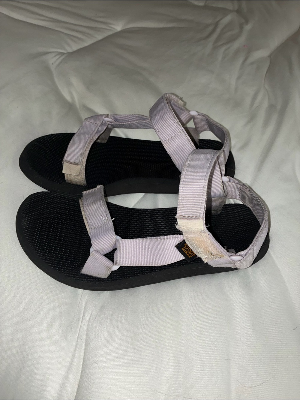 Teva Lavender Strap Black Footbed Women's Sport Sandals